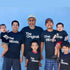 generation shirts of father and sons, and cousins down the lind